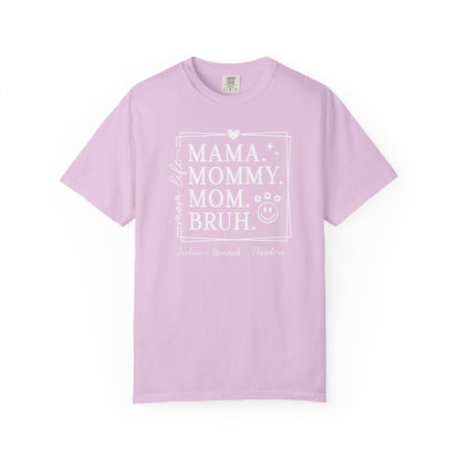 Mom Life Custom Name T-Shirt — Personalized Mom Script Graphic Tee