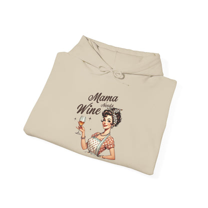 Mama Needs Wine Hoodie — Mom Hoodie