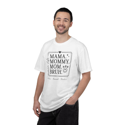 Mom Life Custom Name T-Shirt — Personalized Mom Script Graphic Tee