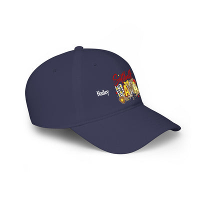 Softball Mama Low Profile Cap — Personalized Name & Number