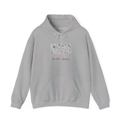 Mama Pearls Custom Kids Name Mama Hoodie — Personalized Mom Hoodie