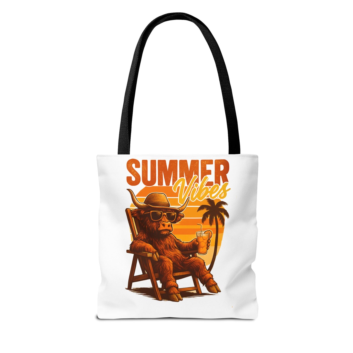 Highland Cow — Beach-Ready AOP Carryall