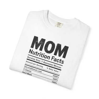 Mom Nutrition Facts T-Shirt — Mom Script Graphic Tee