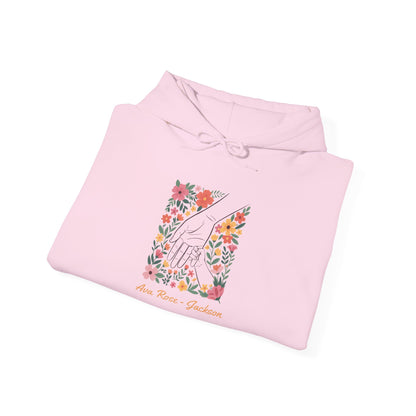 Mama Hand Custom Kids Name Mama Hoodie — Personalized Mom Hoodie