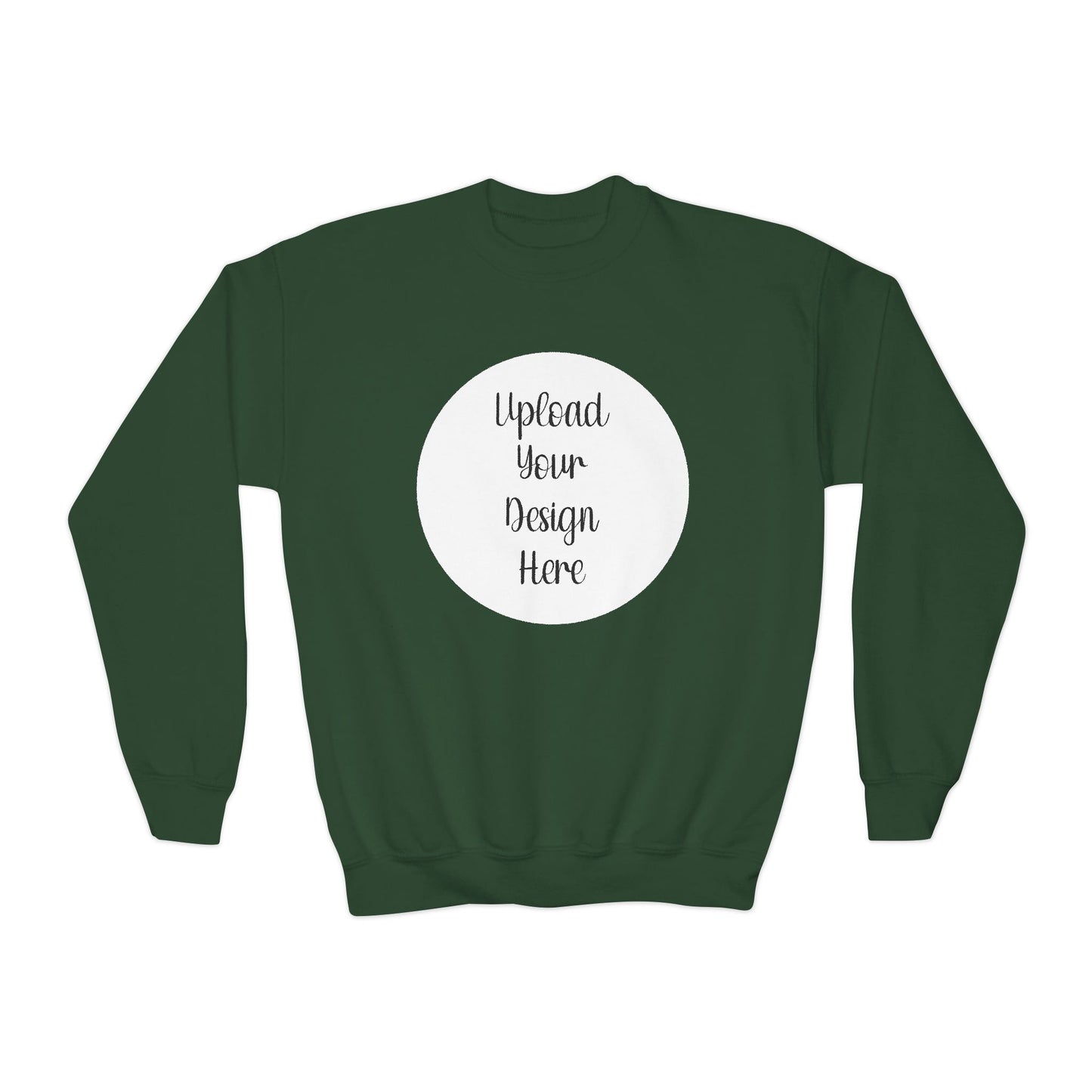 *Custom Youth Crewneck Sweatshirt — Various Colors - Upload Your Design