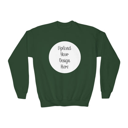 *Custom Youth Crewneck Sweatshirt — Various Colors - Upload Your Design