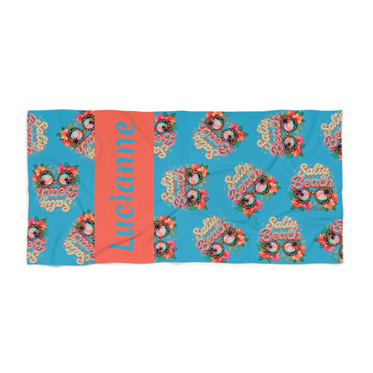 Salty B Beach Towel — Personalized Name