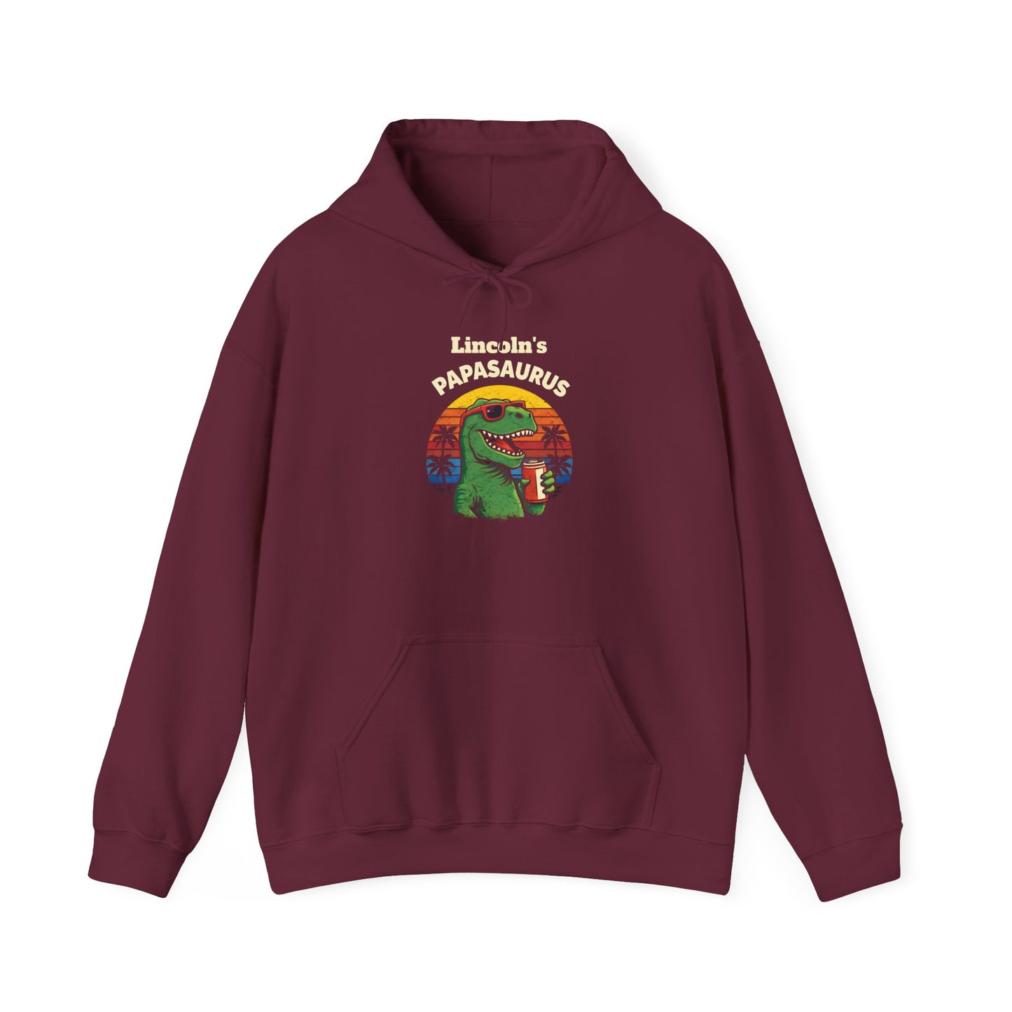 Papasaurus Custom Kid's Names Hoodie - Personalized Gift