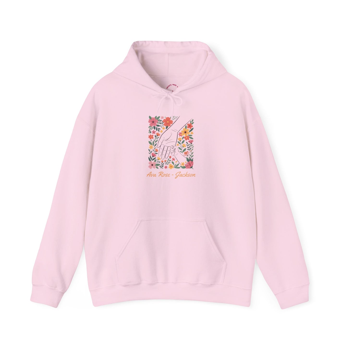 Mama Hand Custom Kids Name Mama Hoodie — Personalized Mom Hoodie