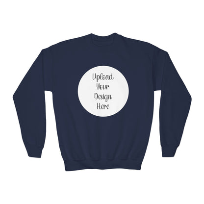 *Custom Youth Crewneck Sweatshirt — Various Colors - Upload Your Design