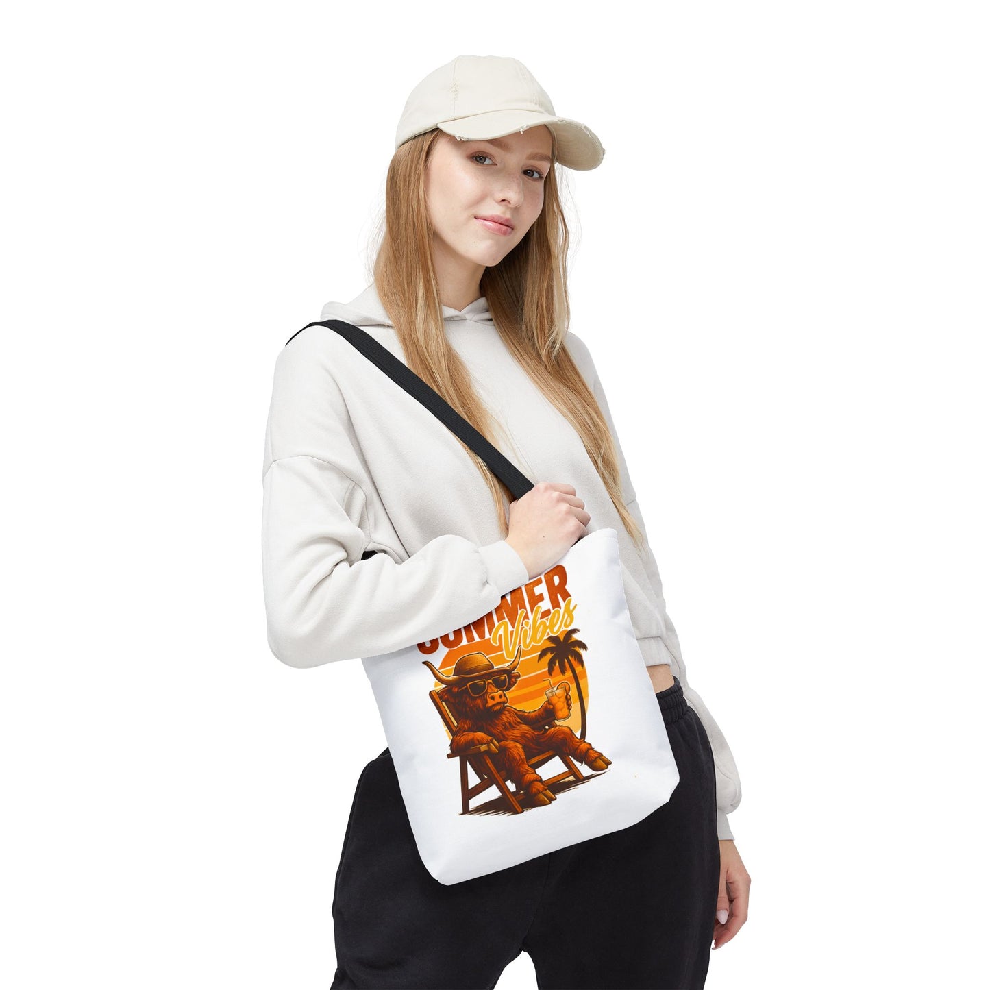Highland Cow — Beach-Ready AOP Carryall