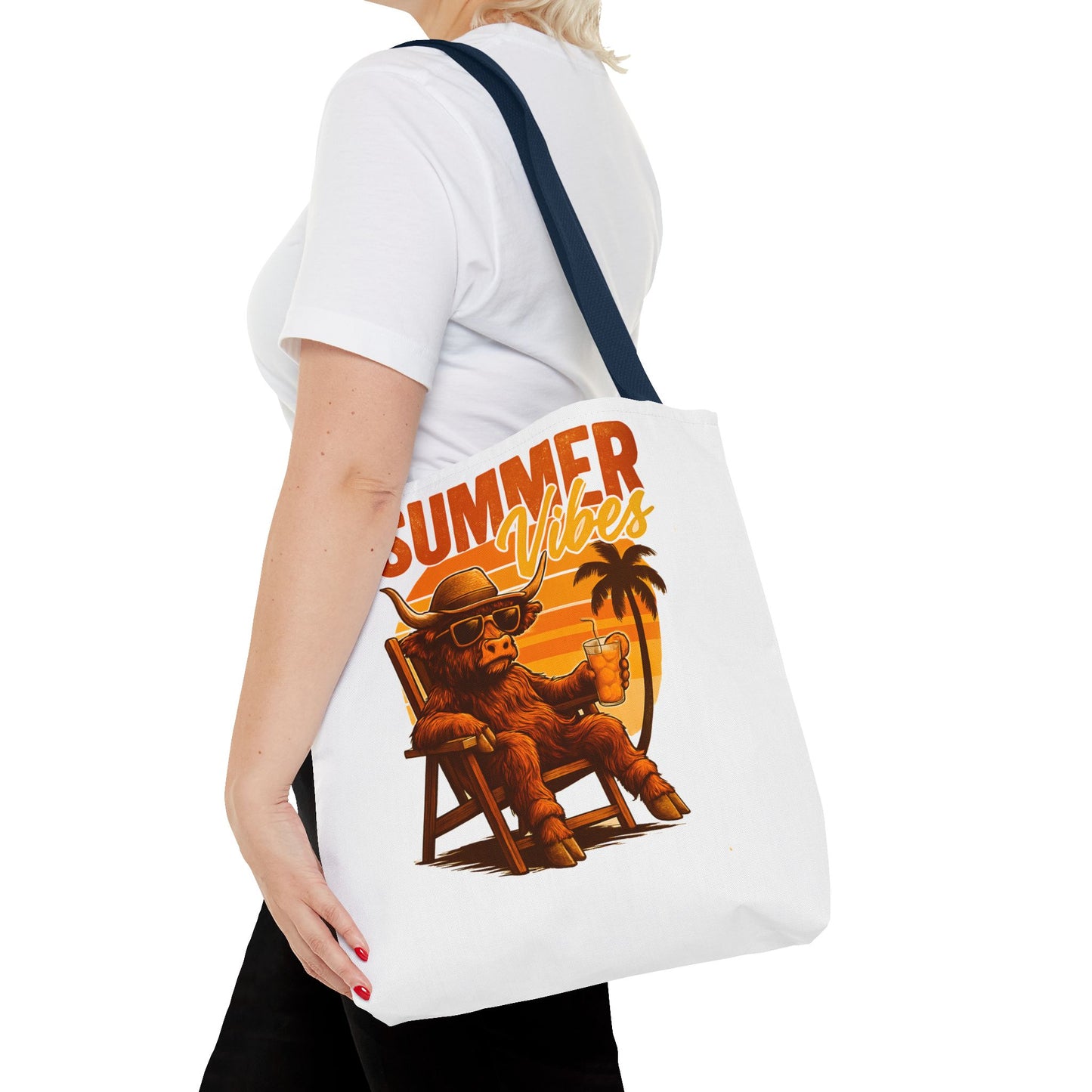 Highland Cow — Beach-Ready AOP Carryall