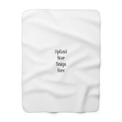 Custom Sherpa Fleece Blanket – Cozy Personalized Throw Blanket for Home, Custom Design