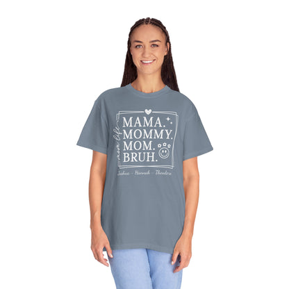 Mom Life Custom Name T-Shirt — Personalized Mom Script Graphic Tee