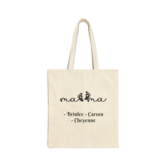 Baby Feet Custom Names — Personalized Mom Tote
