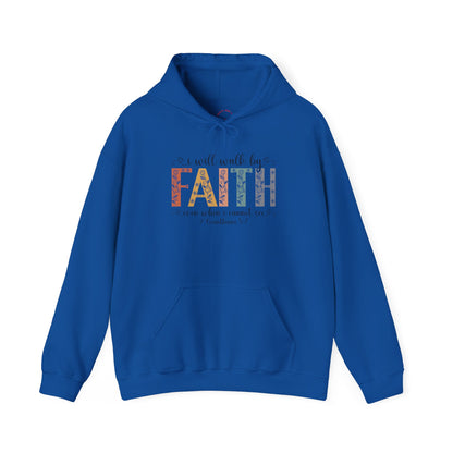 Walk By Faith — Inspirational Faith Graphic Hoodie