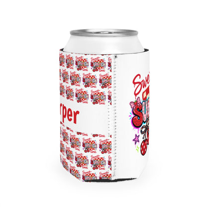 Sweet Summertime Can Cooler Sleeve — Personalized Can Koozie for BBQs & Beach Days
