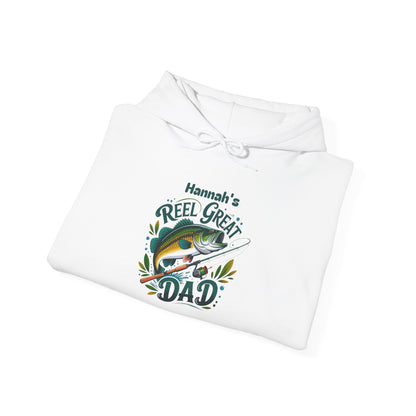 Reel Great Dad Custom Kid's Names Hoodie - Personalized Gift