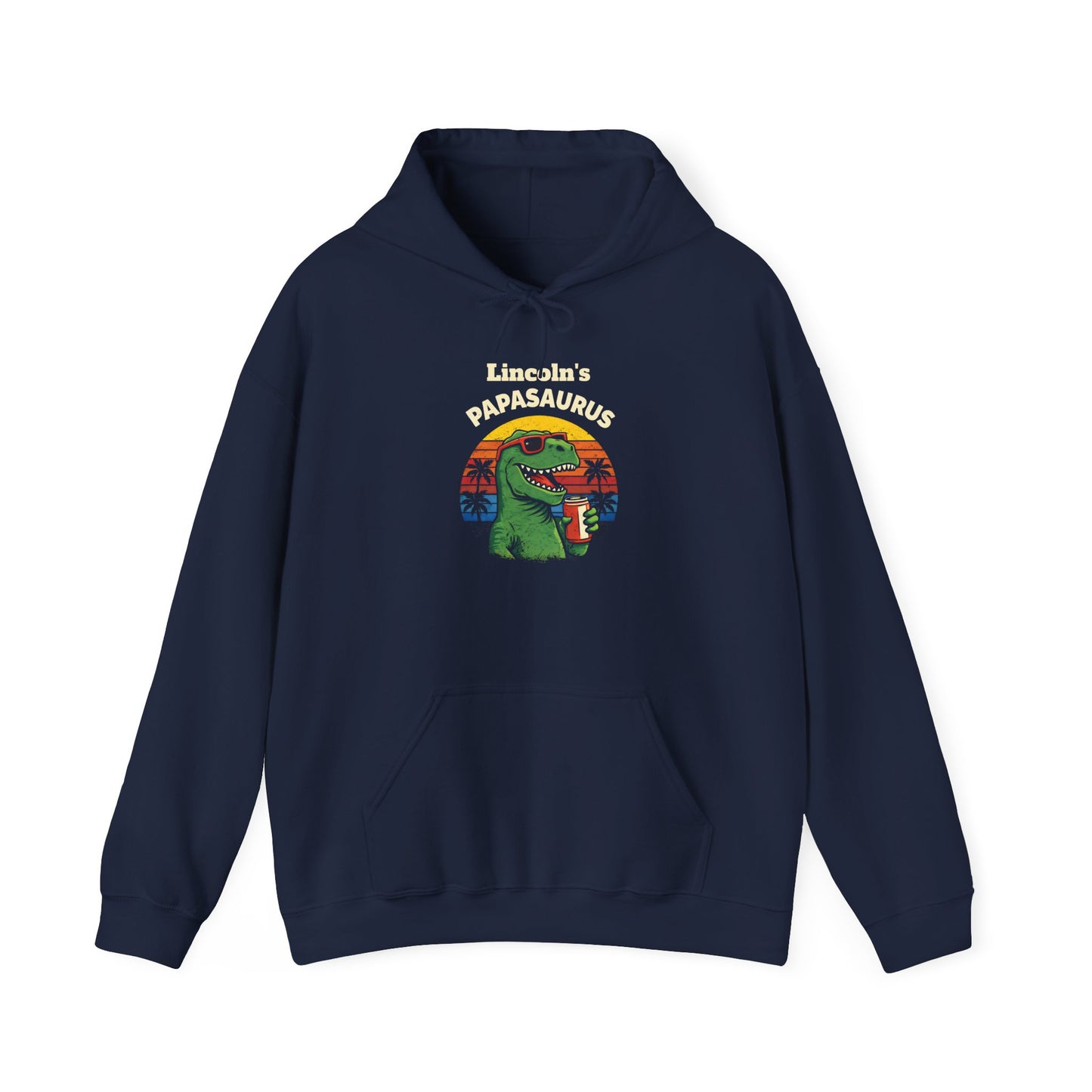 Papasaurus Custom Kid's Names Hoodie - Personalized Gift