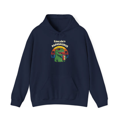 Papasaurus Custom Kid's Names Hoodie - Personalized Gift