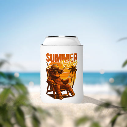 Highland Cow Can Cooler Sleeve — Personalized Can Koozie for BBQs & Beach Days