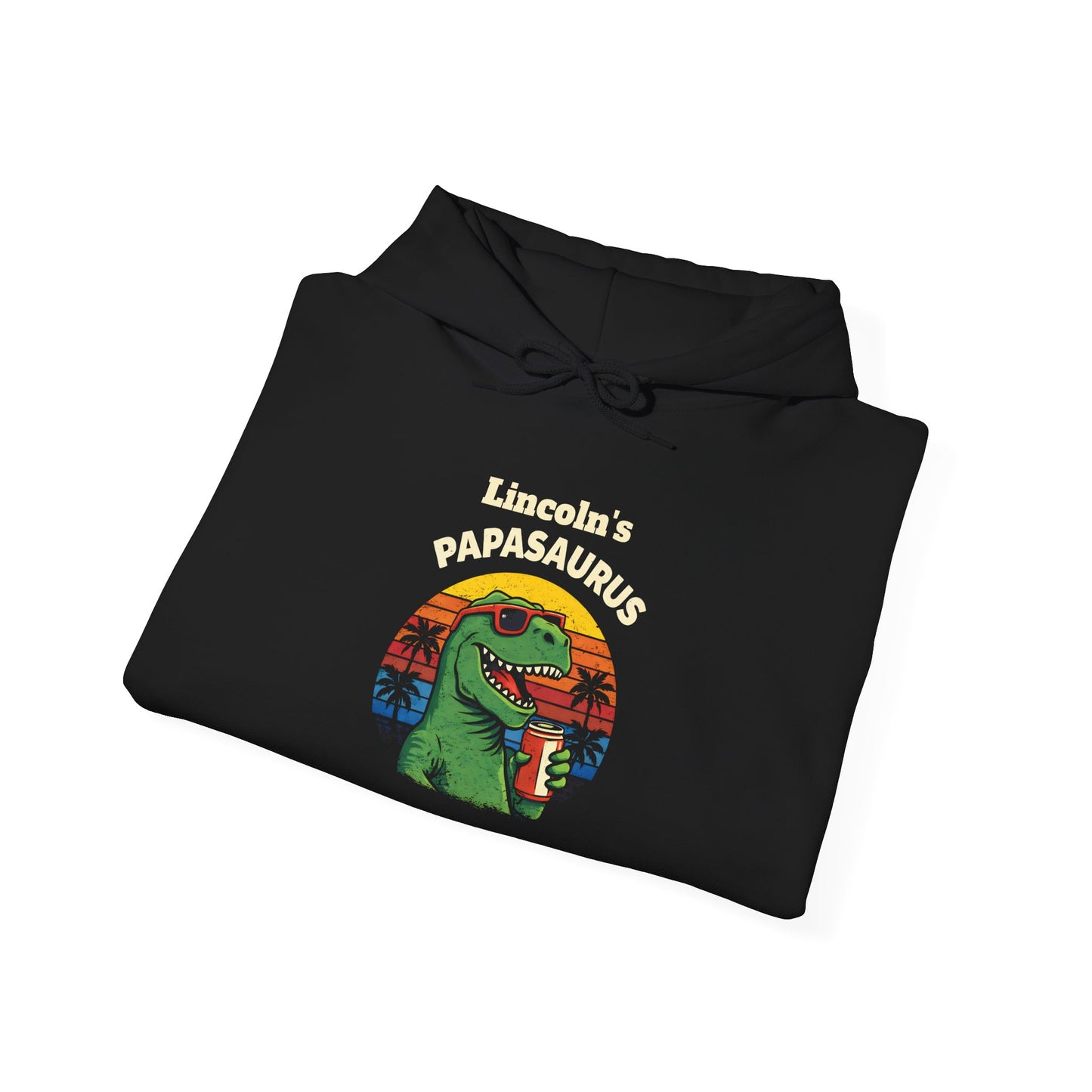 Papasaurus Custom Kid's Names Hoodie - Personalized Gift