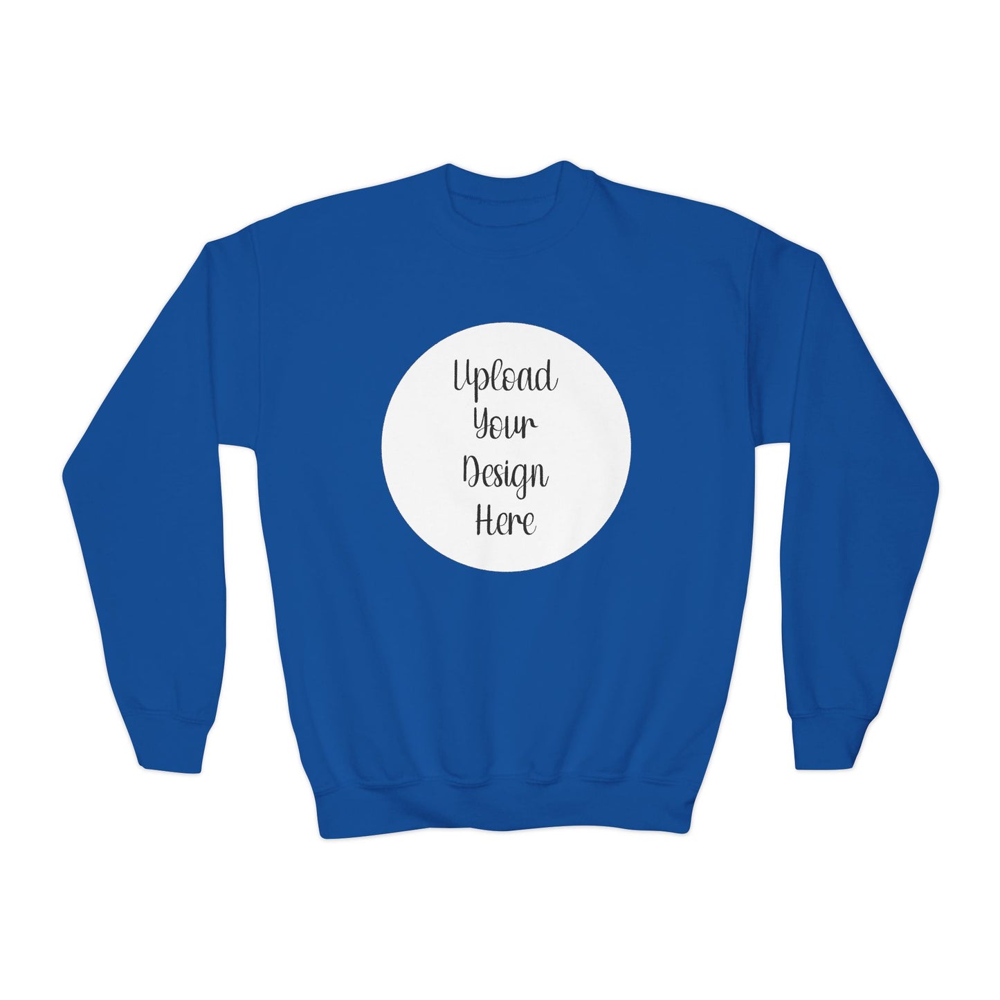 *Custom Youth Crewneck Sweatshirt — Various Colors - Upload Your Design