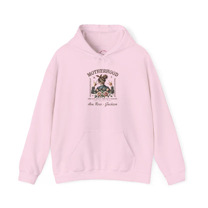 Rockin Motherhood Custom Kids Name Mama Hoodie — Personalized Mom Hoodie