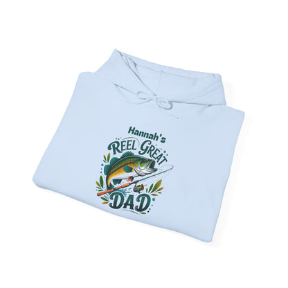 Reel Great Dad Custom Kid's Names Hoodie - Personalized Gift