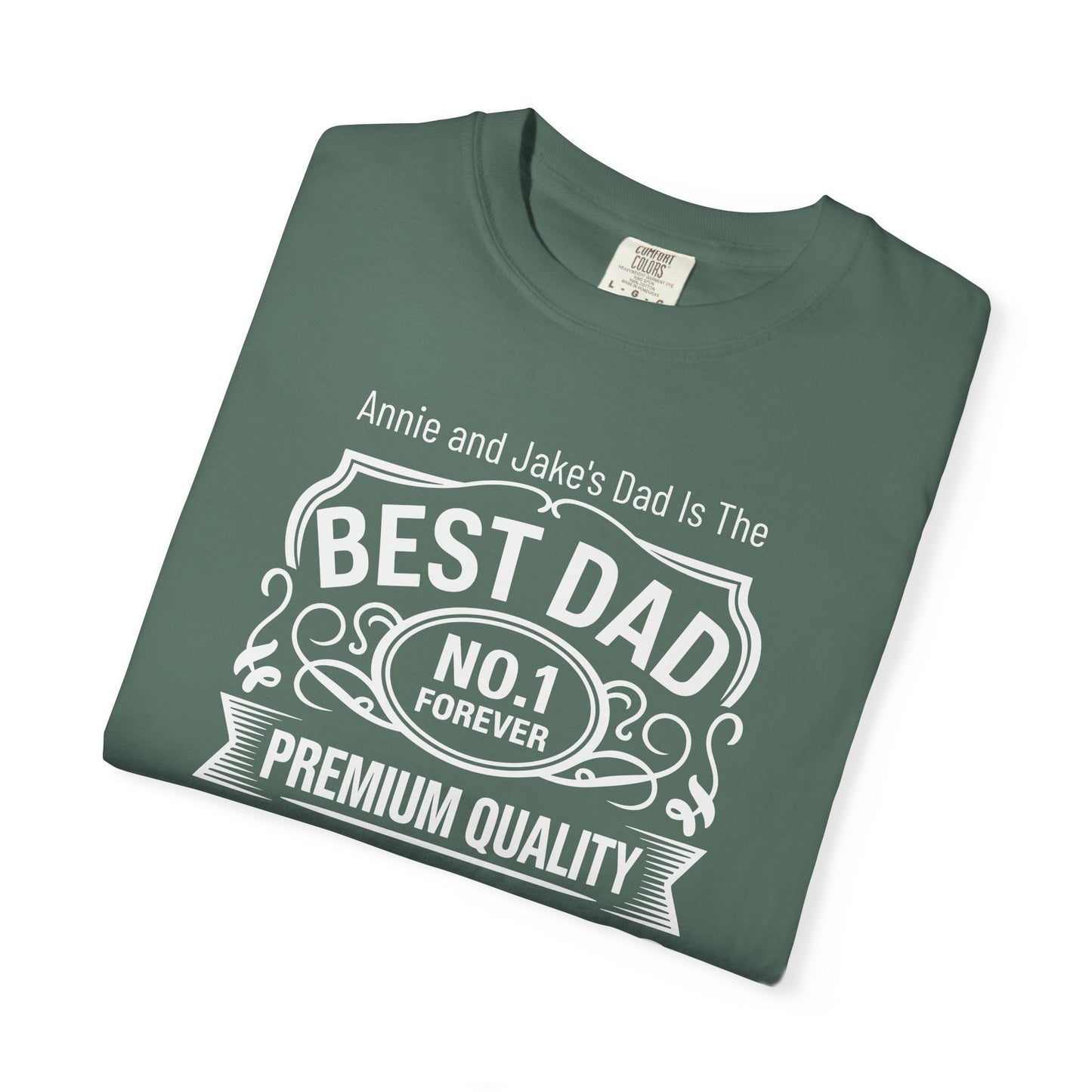 Premium Dad Custom Kid's Names— Fathers Day Tee