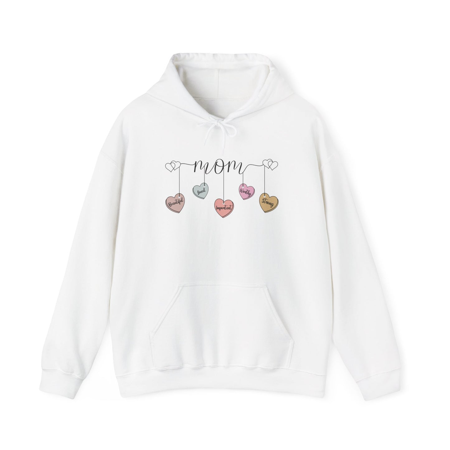 Mom Hearts — Graphic Hoodie