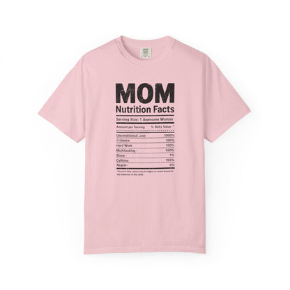 Mom Nutrition Facts T-Shirt — Mom Script Graphic Tee