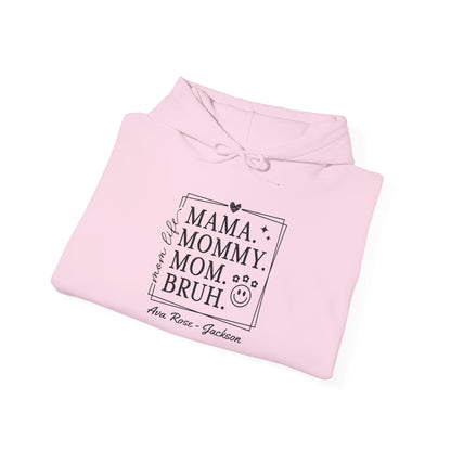 Mom Life Custom Kids Name Mama Hoodie — Personalized Mom Hoodie