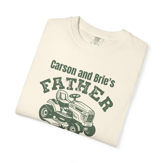 Father Mows Best Custom Kid's Names— Fathers Day Tee