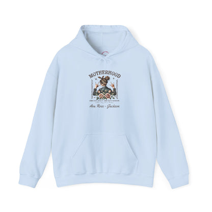 Rockin Motherhood Custom Kids Name Mama Hoodie — Personalized Mom Hoodie