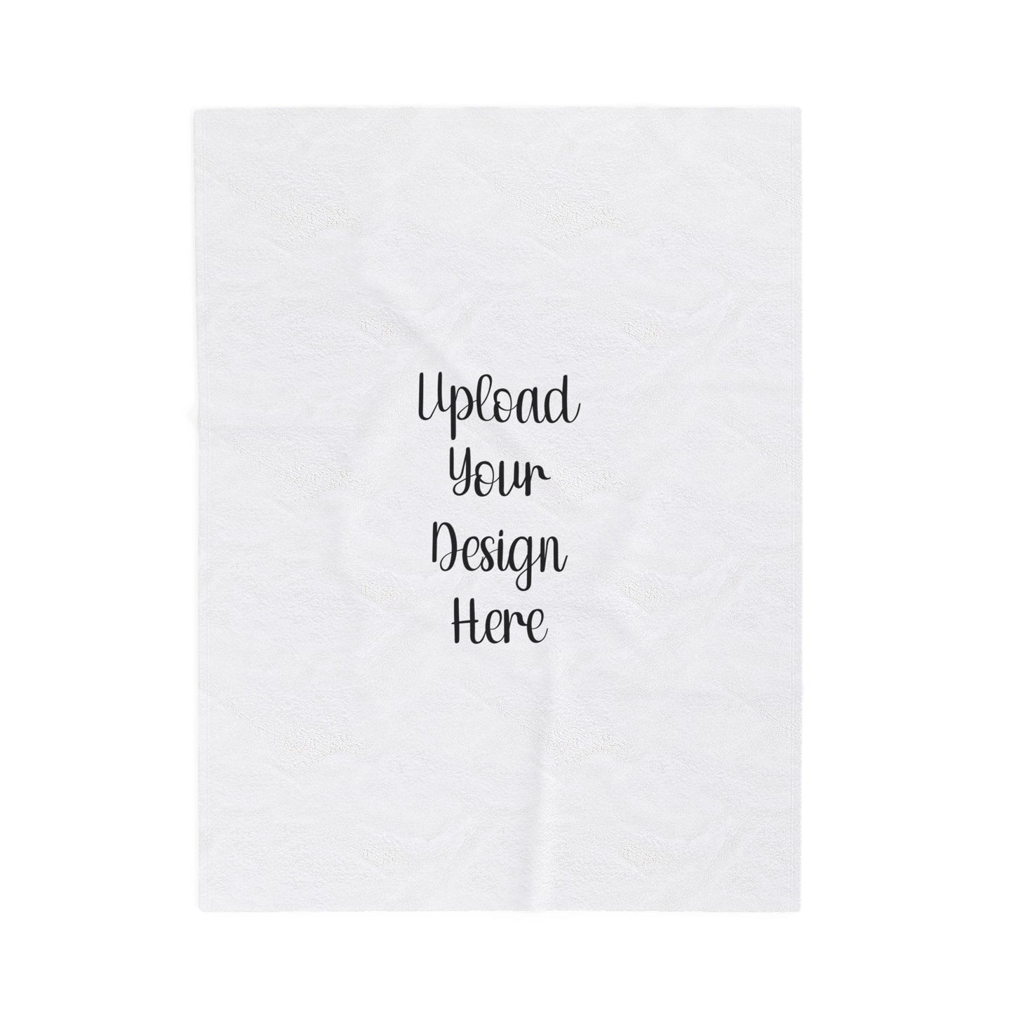 Custom Velveteen Plush Blanket — Upload Your Design