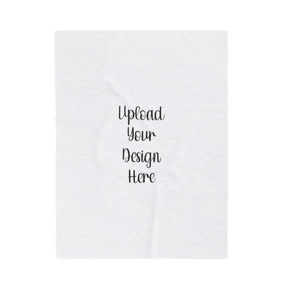 Custom Velveteen Plush Blanket — Upload Your Design