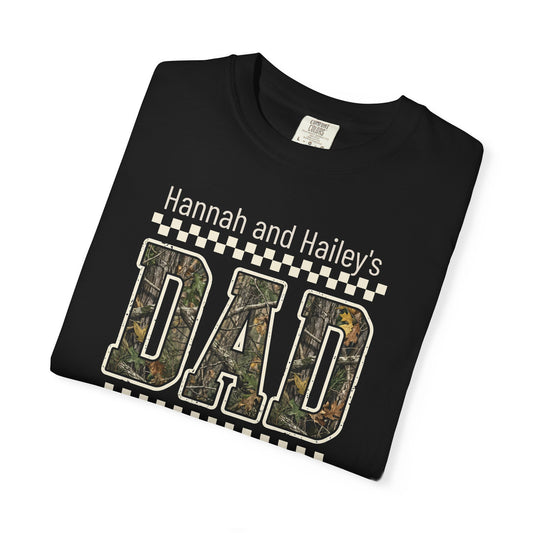 Camo Dad Custom Kid's Names— Fathers Day Tee