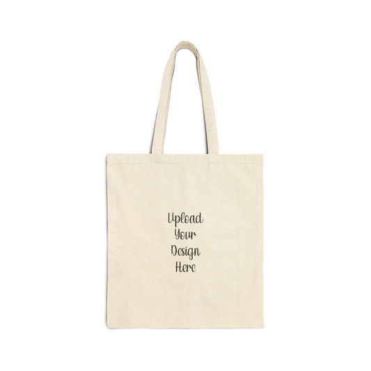 *Custom Canvas Tote Bag — Upload Your Design