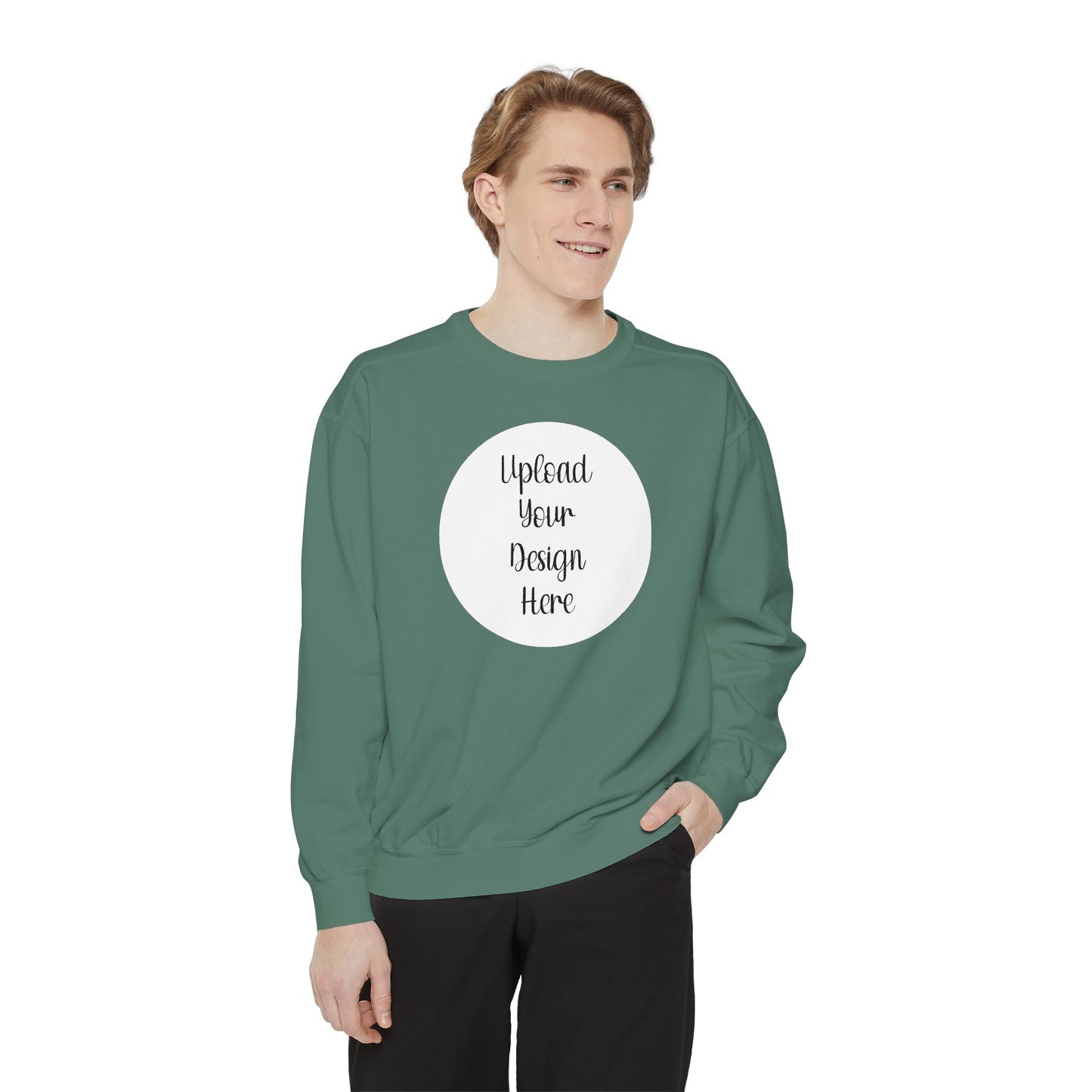 *Custom Crewneck Sweatshirt — Comfort Colors Various Colors - Upload Your Design