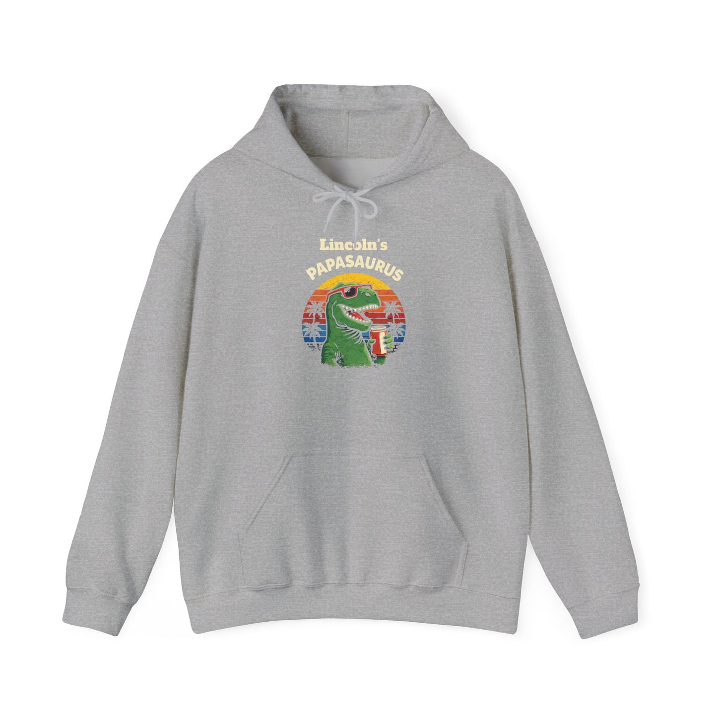 Papasaurus Custom Kid's Names Hoodie - Personalized Gift