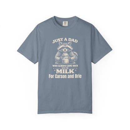 Just A Dad Custom Kid's Names— Fathers Day Tee