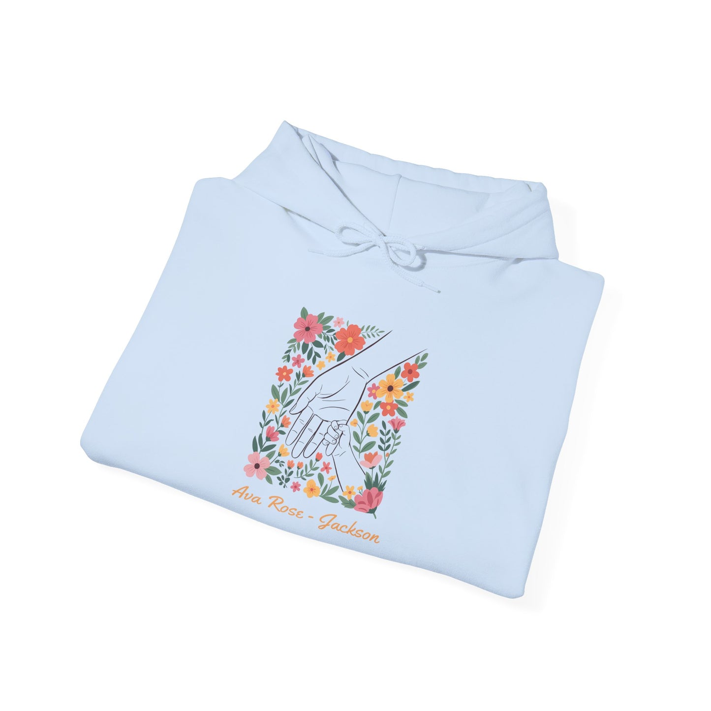 Mama Hand Custom Kids Name Mama Hoodie — Personalized Mom Hoodie