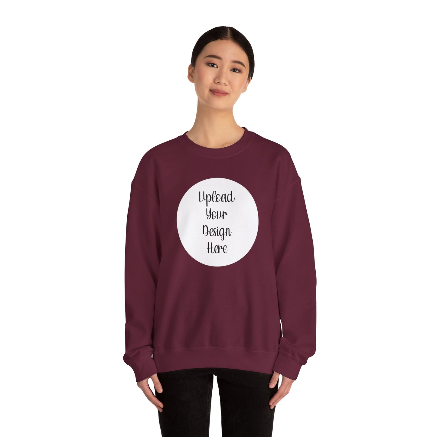 *Custom Crewneck Sweatshirt — Gildan Various Colors - Upload Your Design