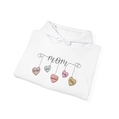Mom Hearts — Graphic Hoodie