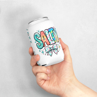 Salty Can Cooler Sleeve — Personalized Can Koozie for BBQs & Beach Days