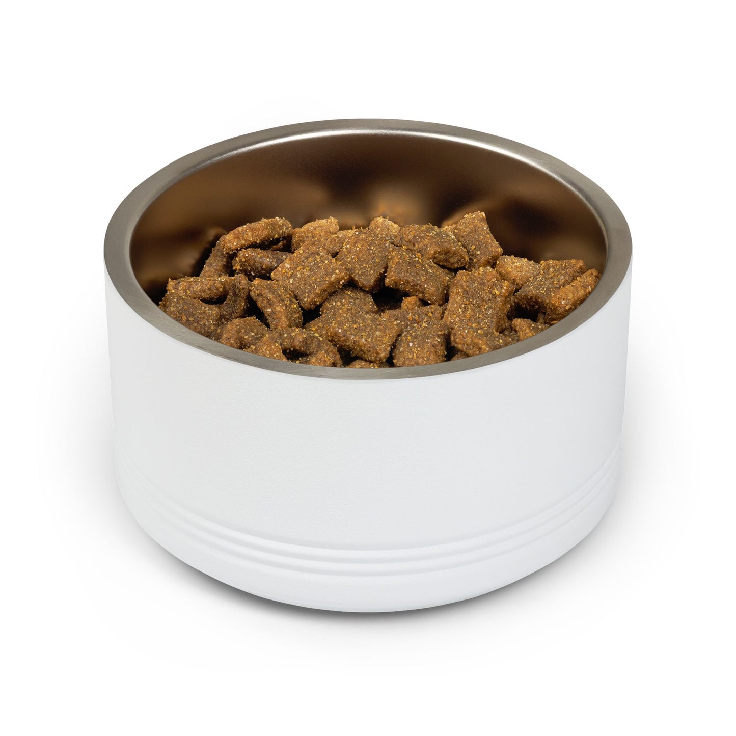 Custom Pet Bowl White Text — Various Colors - 18oz Custom Dog & Cat Food Water Dish