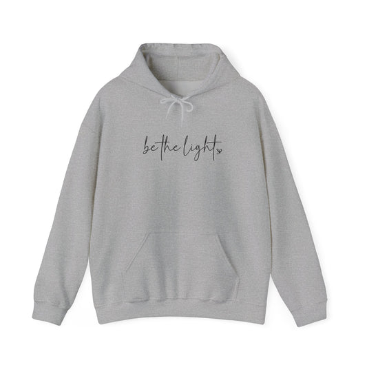 Be The Light — Inspirational Faith Graphic Hoodie