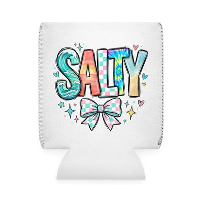 Salty Can Cooler Sleeve — Personalized Can Koozie for BBQs & Beach Days