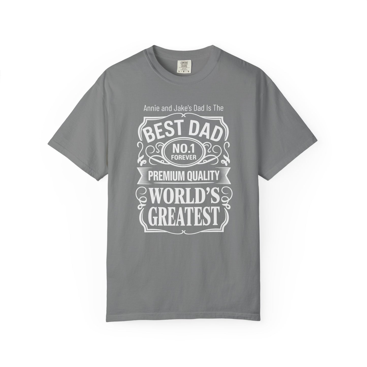 Premium Dad Custom Kid's Names— Fathers Day Tee